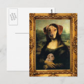 Mona Lisa's Dog - Golda Lisa - beroemd portret Briefkaart (Voorkant / Achterkant)
