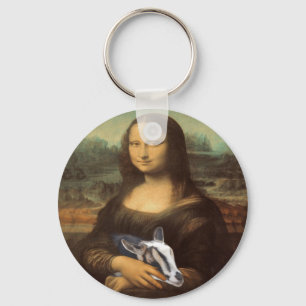 Mona Lisa's Geheime Goat Passion Sleutelhanger