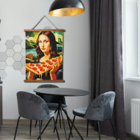 Mona Lisa's grappige pizza-moment