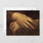 Mona Lisa's hand van Leonardo da Vinci c. 1505-151 Briefkaart (Voorkant / Achterkant)