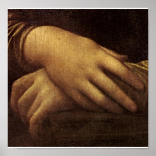 Mona Lisa's hand van Leonardo da Vinci c. 1505-151 Poster