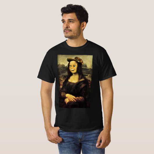 Mona Lisa's Happy Face T-shirt (Voorkant volledig)