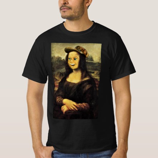 Mona Lisa's Happy Face T-shirt (Voorkant)