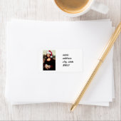 Mona Lisa's kerstkerstkerstkerstkerstfeest Etiket (Insitu)