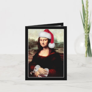 Mona Lisa's kerstkerstkerstkerstkerstfeest Feestdagen Kaart