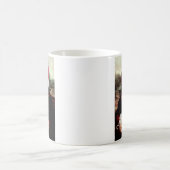 Mona Lisa's kerstkerstkerstkerstkerstfeest Koffiemok (Center)