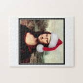 Mona Lisa's kerstkerstkerstkerstkerstfeest Legpuzzel (Horizontaal)