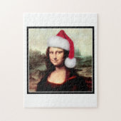 Mona Lisa's kerstkerstkerstkerstkerstfeest Legpuzzel (Verticaal)