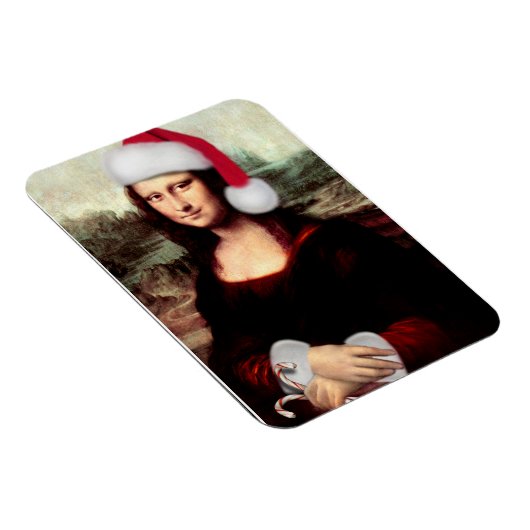 Mona Lisa's kerstkerstkerstkerstkerstfeest Magneet (Rechterzijde)