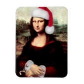 Mona Lisa's kerstkerstkerstkerstkerstfeest Magneet (Verticaal)