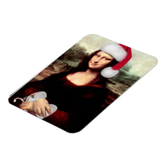 Mona Lisa's kerstkerstkerstkerstkerstfeest Magneet (Linkerzijde)