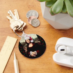 Mona Lisa's kerstkerstkerstkerstkerstfeest Sleutelhanger