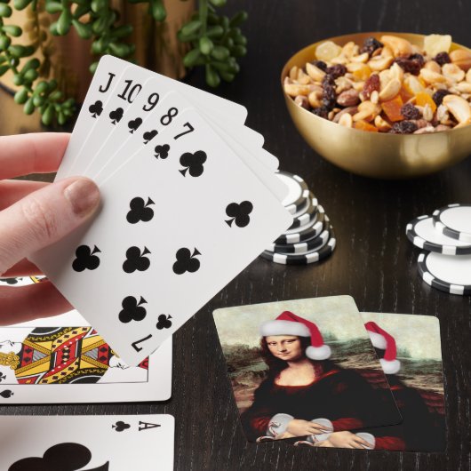 Mona Lisa's kerstkerstkerstkerstkerstfeest Speelkaarten (Insitu)