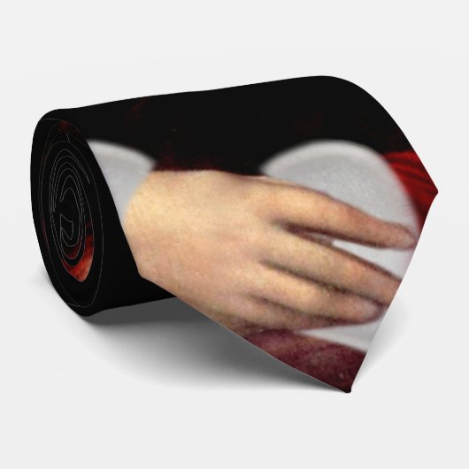 Mona Lisa's kerstkerstkerstkerstkerstfeest Stropdas (Opgerold)