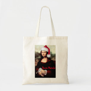 Mona Lisa's kerstkerstkerstkerstkerstfeest Tote Bag