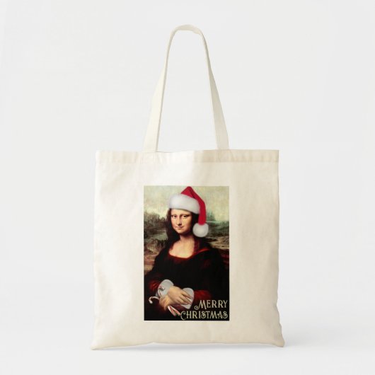 Mona Lisa's kerstkerstkerstkerstkerstfeest Tote Bag (Voorkant)
