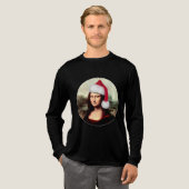Mona Lisa's kerstkerstkerstkerstkerstfeest Tri-Blend Shirt (Voorkant)