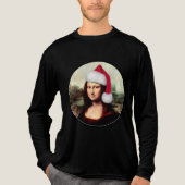 Mona Lisa's kerstkerstkerstkerstkerstfeest Tri-Blend Shirt (Voorkant volledig)