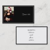 Mona Lisa's kerstkerstkerstkerstkerstfeest Visitekaartje (Voorkant / Achterkant)