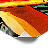 Mona Lisa's Pizzamoment – Glanzende Poster (Hoek)