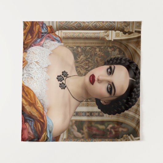 Mona Lisa's sister Wandkleed (Voorkant (horizontaal))