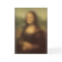 Mona Lisa's Smile Souvenir Gevouwen Wenskaart