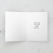 Mona Lisa's Smile Souvenir Gevouwen Wenskaart Kaart (Binnen)