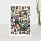 Mona Lisa's Smile Souvenir Gevouwen Wenskaart Kaart (Achterkant)