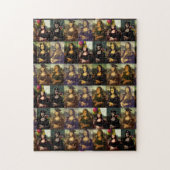 Mona Lisa's Vele gezichten Legpuzzel (Verticaal)
