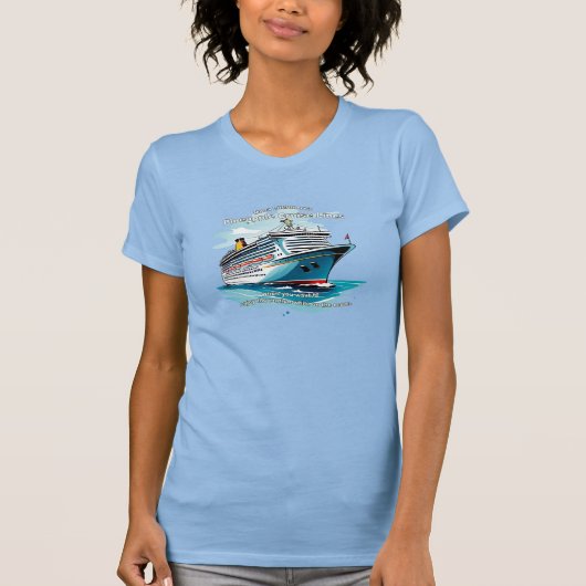 Mona Littlemore's Ananas Cruise Lines swingers T-shirt (Voorkant)