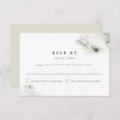 MONA minimalistische groene Waterverf met naar sch Kaart (Voorkant / Achterkant)