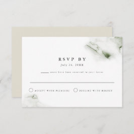 MONA minimalistische groene Waterverf met naar sch Kaart