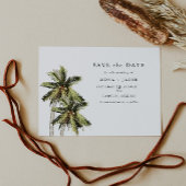 MONA Moderne Minimalistische Tropische Palm Uitnod Kaart