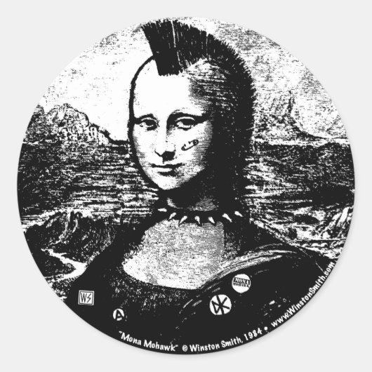 Mona Mohawk Sticker (Voorkant)