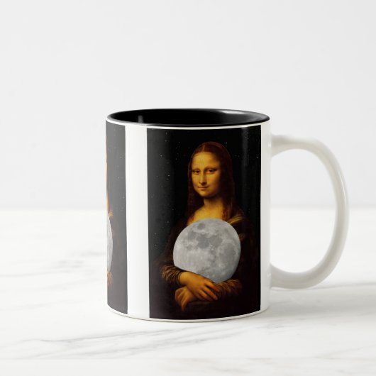 Mona Moona Lisa Tweekleurige Koffiemok (Rechts)