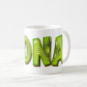 Mona Name Kiwi Style Tasse Teetasse Kaffeetasse Koffiemok (Voorkant rechts)