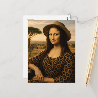 Mona on Safari Briefkaart