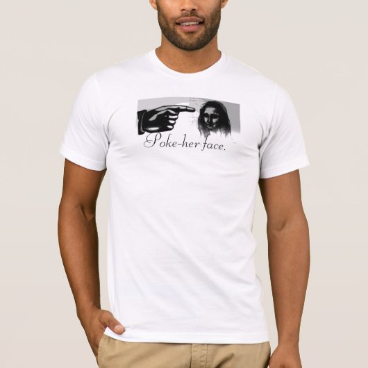 MONA, Poke-haar gezicht. T-shirt (Voorkant)