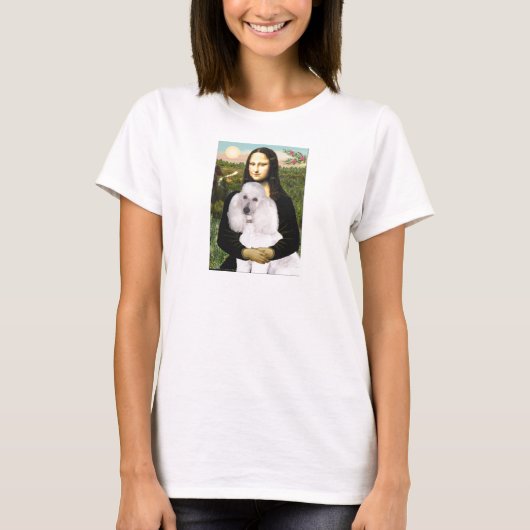 Mona-Pood-White-Standard poedel T-shirt (Voorkant)