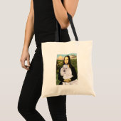 Mona-Pood-White-Standard poedel Tote Bag (Voorkant (product))