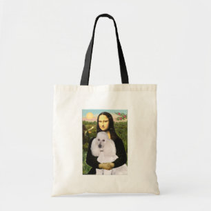 Mona-Pood-White-Standard poedel Tote Bag
