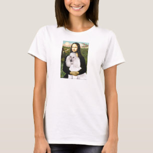 Mona-Pood-Wit-Standaard Poodle T-shirt
