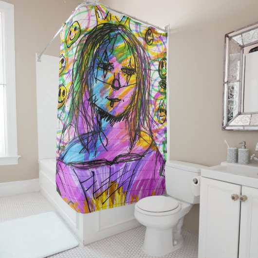 Mona Pop Douchegordijn (In situ)