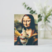Mona Smile Ice Cream Sundae Briefkaart (Staand voorkant)