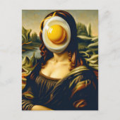 Mona Sunnyside Up Egg Grappig Briefkaart (Voorkant)
