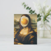 Mona Sunnyside Up Grappig Briefkaart (Staand voorkant)