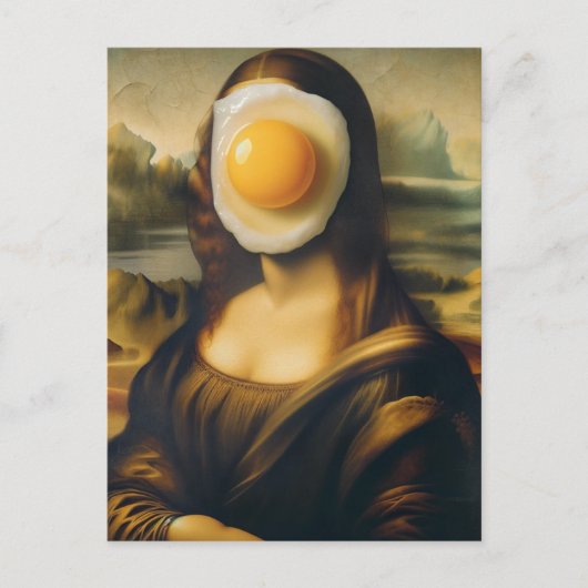 Mona Sunnyside Up Grappig Briefkaart (Voorkant)