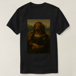Mona Woofsa - Renaissance teckel kunst T-shirt