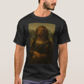 Mona Woofsa - Renaissance teckel kunst T-shirt (Voorkant)
