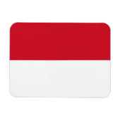 Monacaanse vlag magneet (Horizontaal)